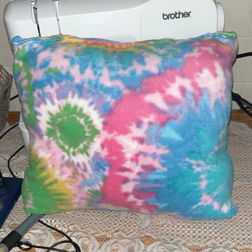 Tie dye throw pillow